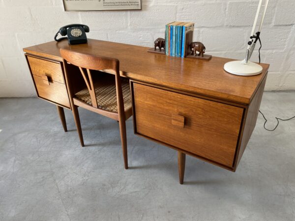 Vintage I.B. Kofod Larsen For G Plan Teak Dressing Table / Desk 1960's