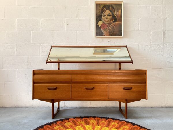 1960s Mid Century Dressing Table / Dressing Chest
