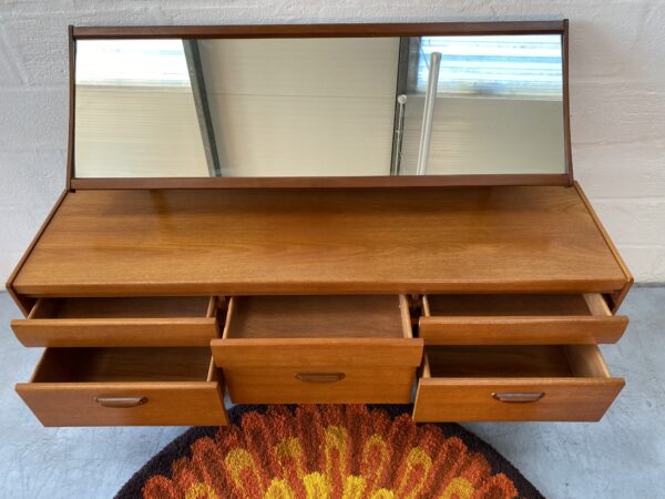 1960s Mid Century Dressing Table / Dressing Chest