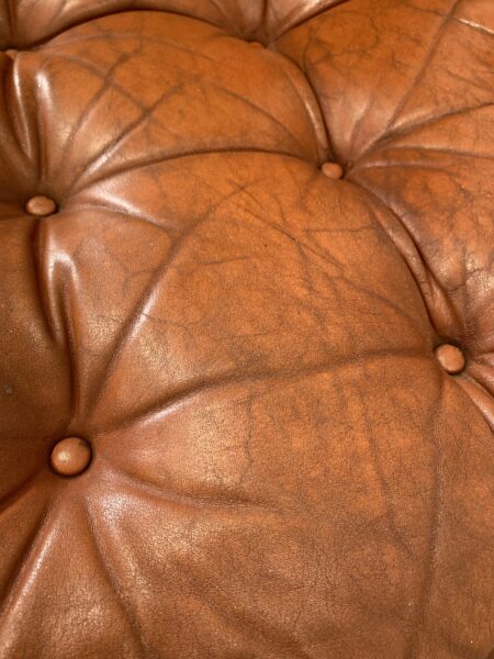 Pair of 1960s Leather Swivel Chairs By Göte Möbler 