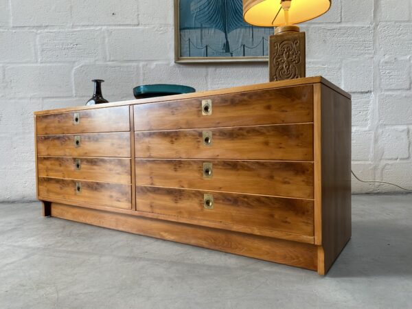 Vintage Yew Chest of Drawers by Robert Heritage for Archie Shine