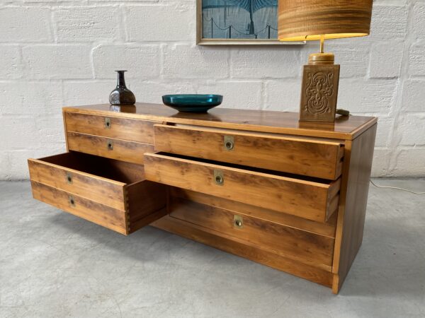 Vintage Yew Chest of Drawers by Robert Heritage for Archie Shine