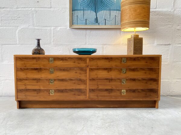 Vintage Yew Chest of Drawers by Robert Heritage for Archie Shine