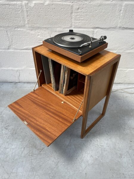 Vintage Danish Design Teak Vinyl Record Cabinet