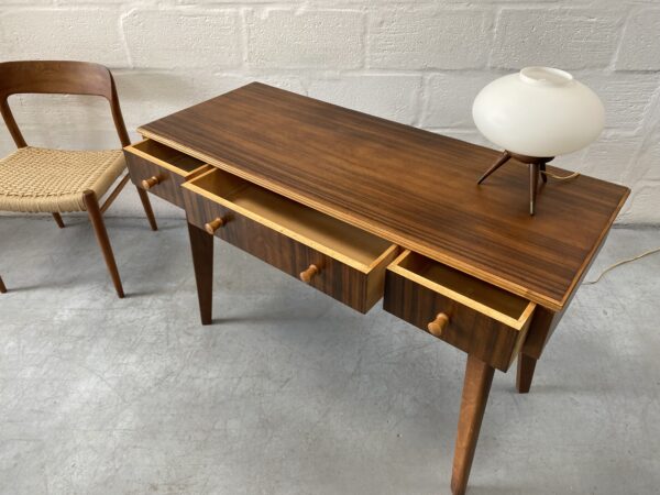 1950s Morris Of Glasgow Walnut Console Table