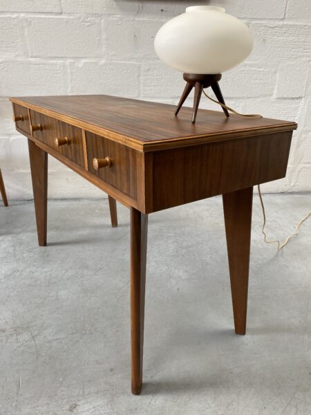 1950s Morris Of Glasgow Walnut Console Table