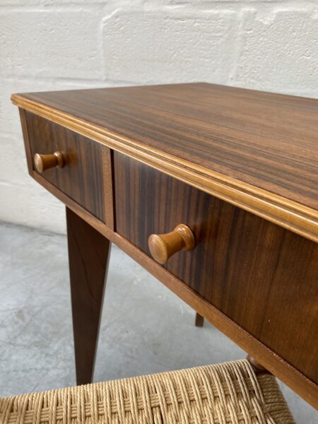 1950s Morris Of Glasgow Walnut Console Table