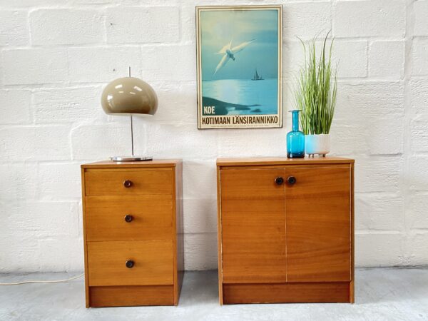 Matching Set of Bedroom Cabinets, 1960s