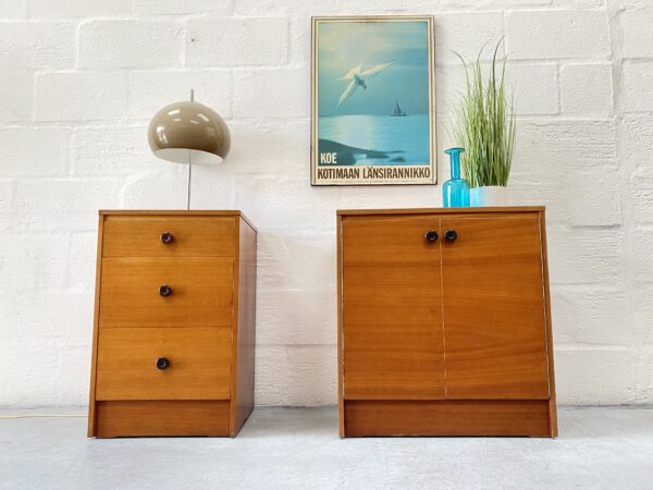 Matching Set of Bedroom Cabinets, 1960s