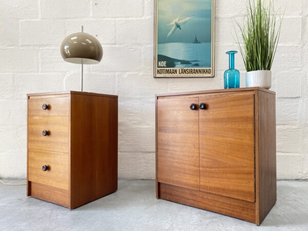 Matching Set of Bedroom Cabinets, 1960s
