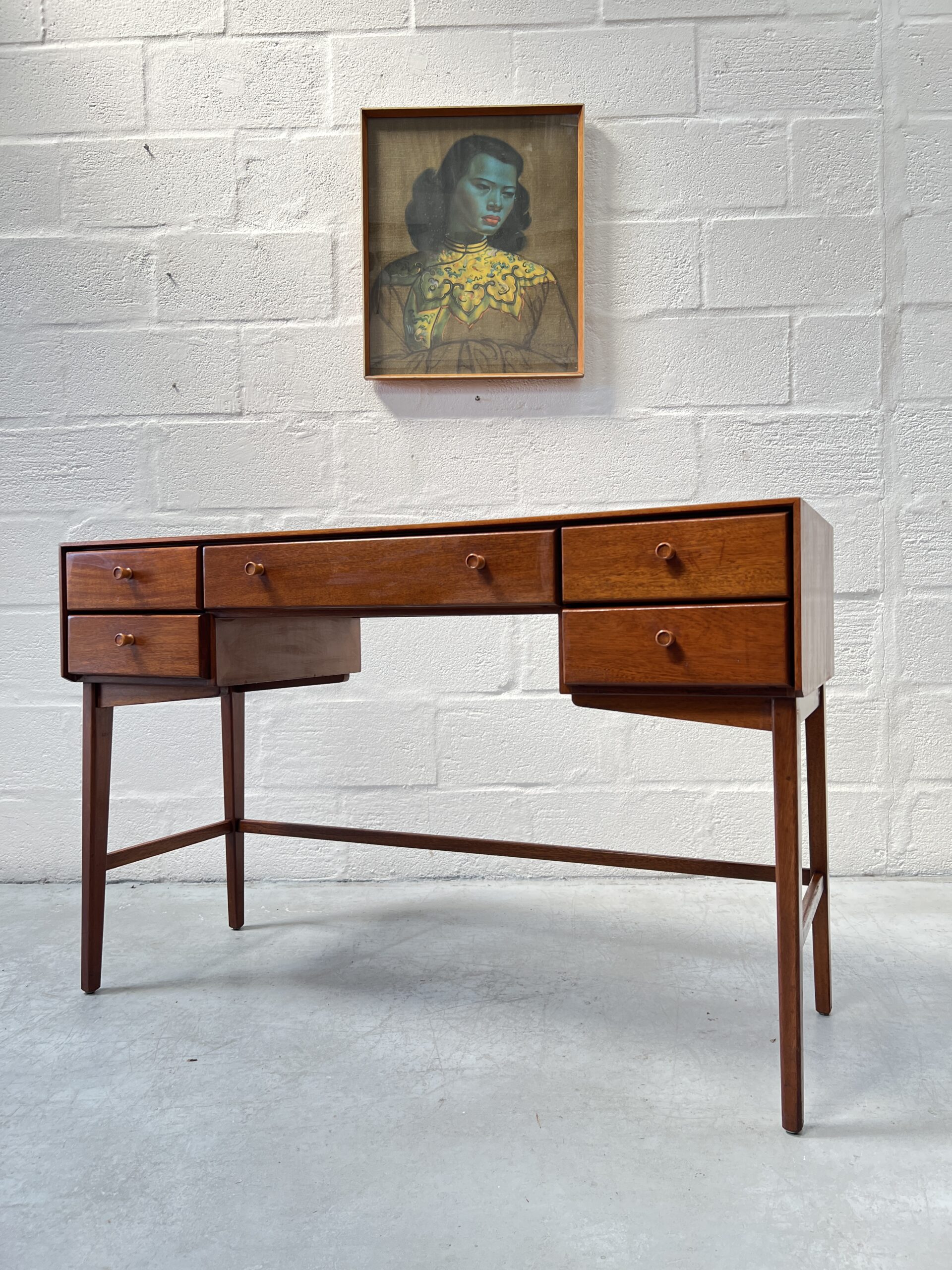 1960s Vintage Teak Console Table / Desk
