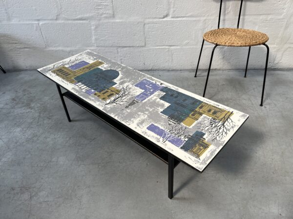Vintage John Piper 'London Skyline' Coffee Table for Habitat