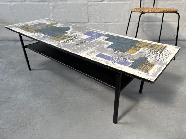 Vintage John Piper 'London Skyline' Coffee Table for Habitat