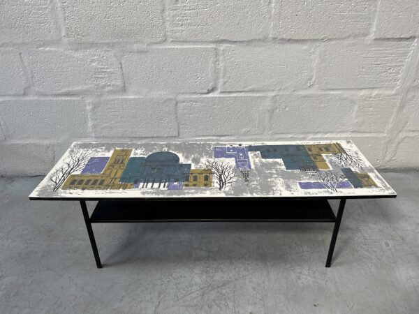 Vintage John Piper 'London Skyline' Coffee Table for Habitat