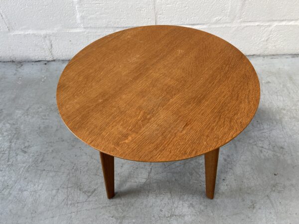 Mid Century Oak Round Coffee Table