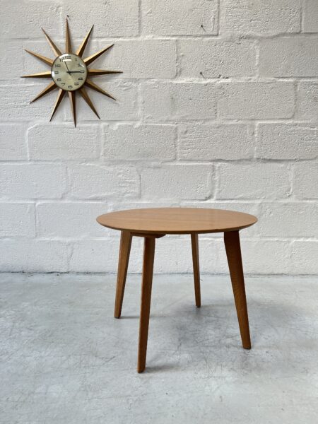 Mid Century Oak Round Coffee Table