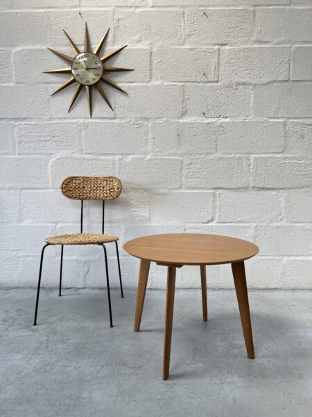 Mid Century Oak Round Coffee Table