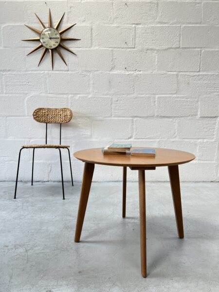 Mid Century Oak Round Coffee Table