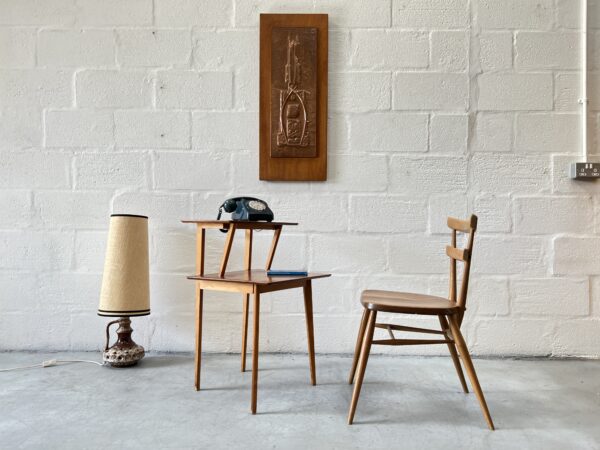 1960s Vintage Two Tier Telephone / Side Table by Peter Hayward for Vanson