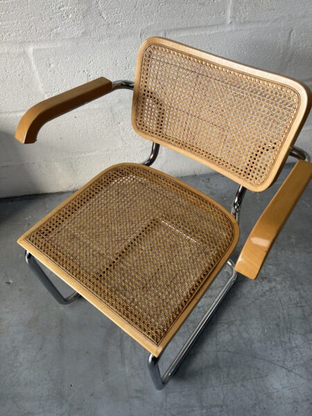 Set Of 4 Vintage Marcel Breuer Style Cesca Chairs By Habitat