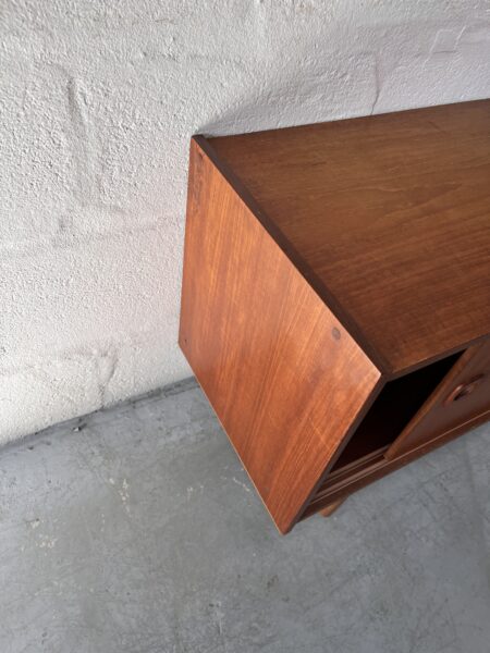 Vintage Danish Influenced Design Teak Vinyl Record Cabinet