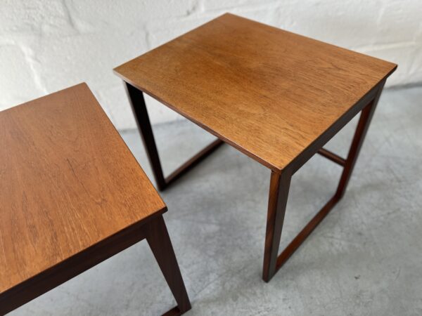 Vintage Solid Afromosia / Teak Nesting Tables