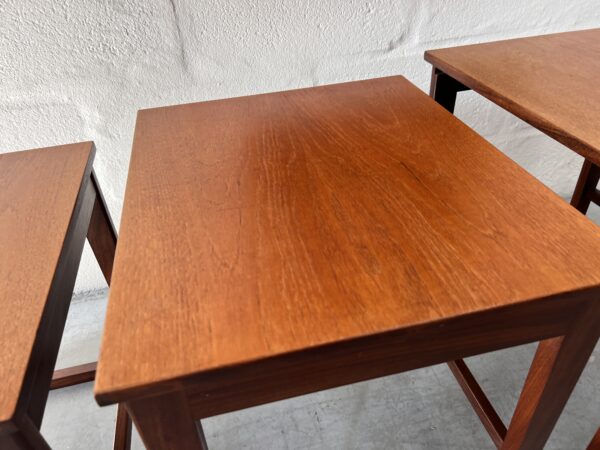 Vintage Solid Afromosia / Teak Nesting Tables