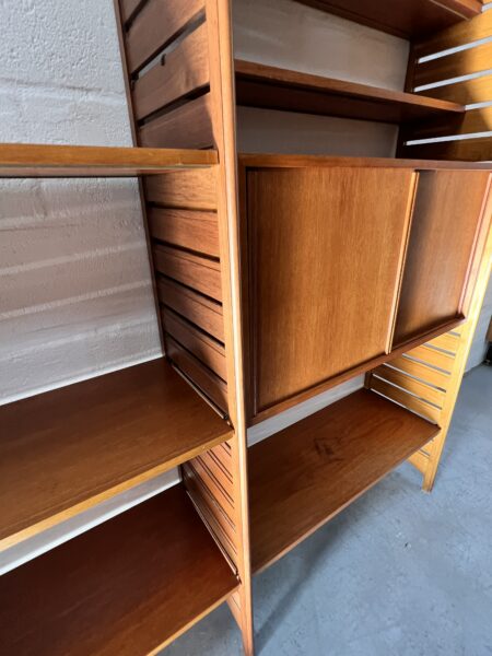 Two Bay Mid Century Staples Ladderax Shelving System