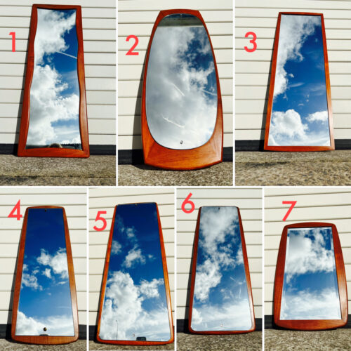 A Selection of Mid Century Vintage Teak Mirrors