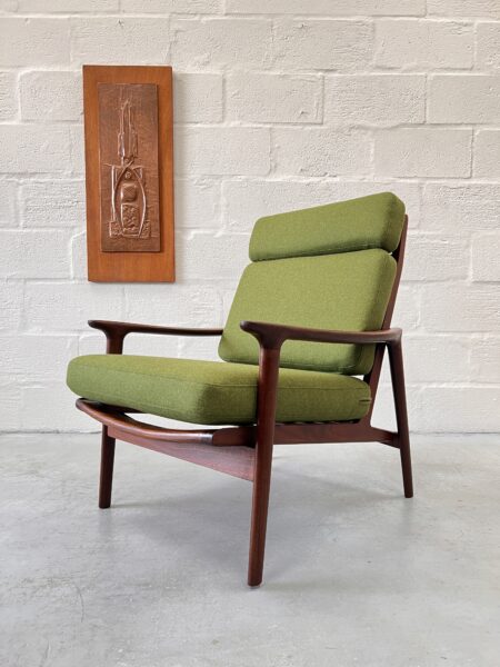 Pair of 1960s Afromosia Guy Rogers Armchairs, 'New Yorker'