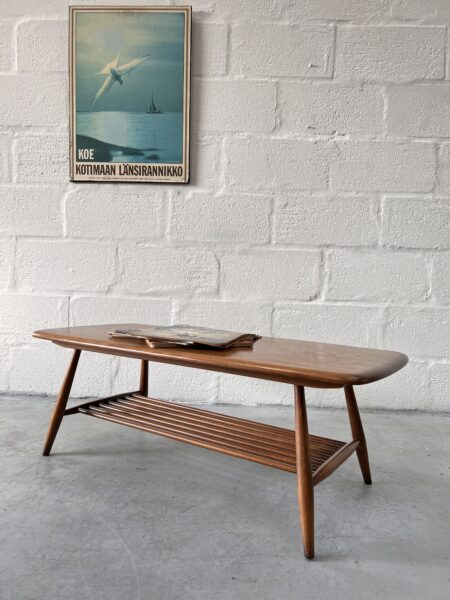 Classic Ercol Coffee Table With Magazine Rack