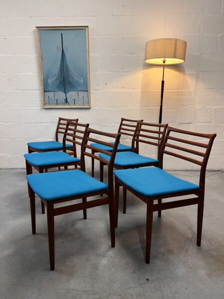 Six Danish Dining Chairs By Erling Torvits For Sorø Stolefabrik, 1960s