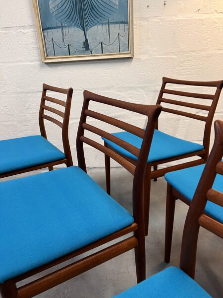 Six Danish Dining Chairs By Erling Torvits For Sorø Stolefabrik, 1960s