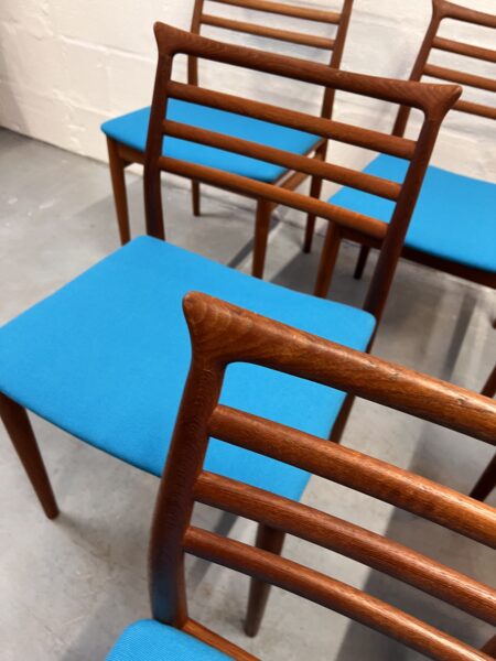 Six Danish Dining Chairs By Erling Torvits For Sorø Stolefabrik, 1960s