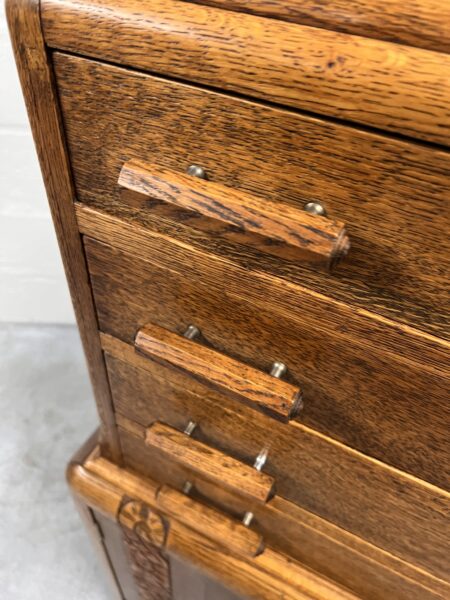 Utility Art Deco Vertical Sideboard, 1930s