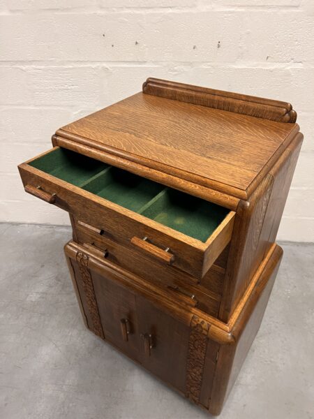 Utility Art Deco Vertical Sideboard, 1930s