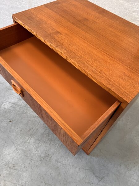 1970s Danish Vintage Teak Chest of Drawers by Domino Mobler  