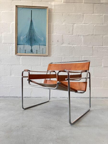 Mid Century Vintage 1960s Tan Wassily B3 Chair