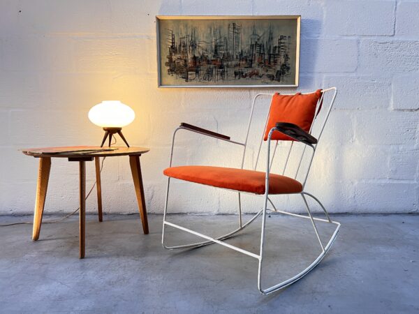 Mid Century Vintage Ernest Race Rocking Chair
