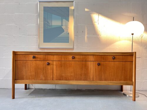 1960's Vintage Teak Sideboard by Uniflex