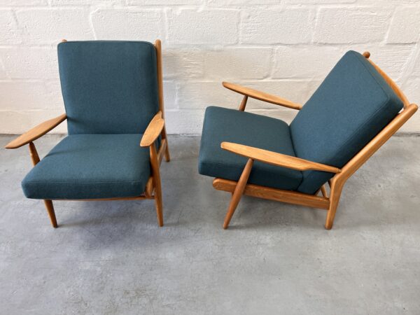 British Pair of Mid Century Armchairs by Scandart