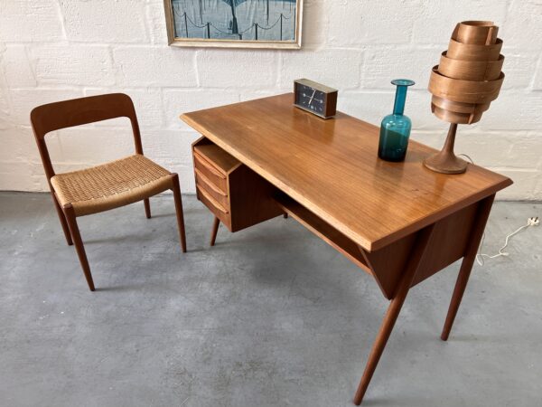 Mid Century Danish Teak Desk by Gunnar Nielsen for Tibergaard, 1960s 