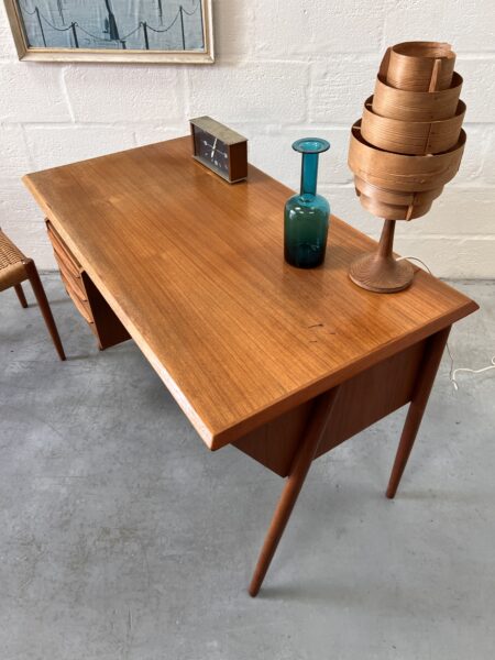 Mid Century Danish Teak Desk by Gunnar Nielsen for Tibergaard, 1960s 