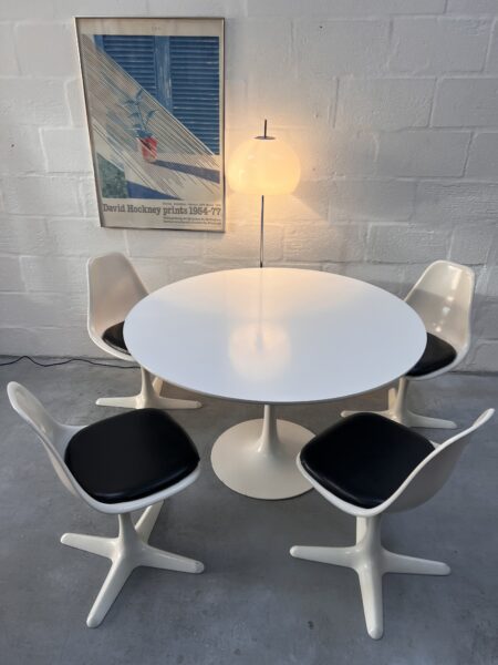 Vintage Mid Century Arkana 'Tulip' Dining Table & Four Chairs