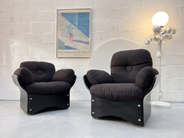 Pair of Pica Lounge Chairs By Max Clendining For Race Furniture, 1960s