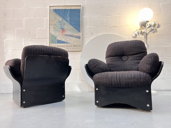 Pair of Pica Lounge Chairs By Max Clendining For Race Furniture, 1960s