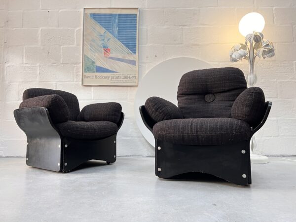 Pair of Pica Lounge Chairs By Max Clendining For Race Furniture, 1960s