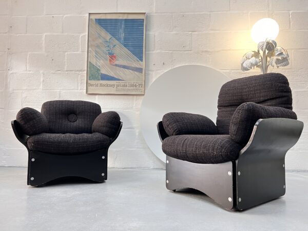 Pair of Pica Lounge Chairs By Max Clendining For Race Furniture, 1960s