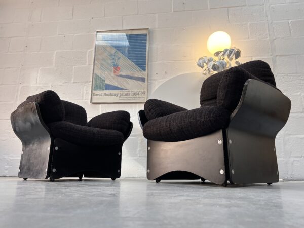 Pair of Pica Lounge Chairs By Max Clendining For Race Furniture, 1960s