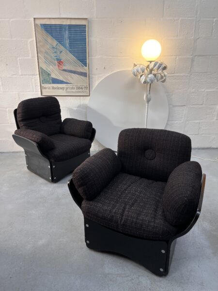 Pair of Pica Lounge Chairs By Max Clendining For Race Furniture, 1960s